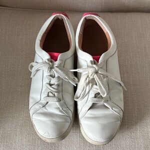 Fitflop White and Pink Women's leather Sneakers